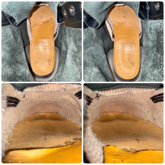 Vintage Dr. Martens England 1460 Metallic Graphite Shimmer Silver MIE Boots UK 9 - Picture 14 of 16